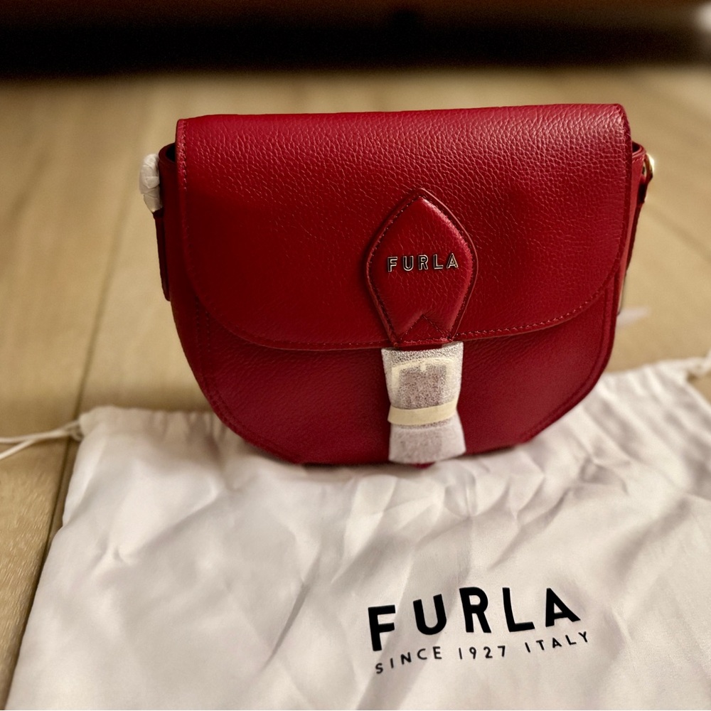 NEW Furla Urania Small Bandoliera / Crossbody Bag - Cabernet